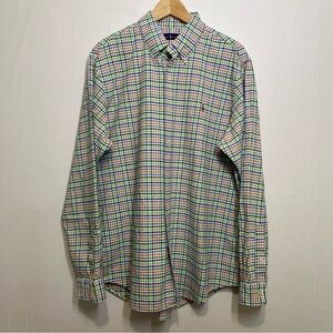 Ralph Lauren XL Multicolor Plaid Button Down Shirt‎ Classic Fit Long Sleeve